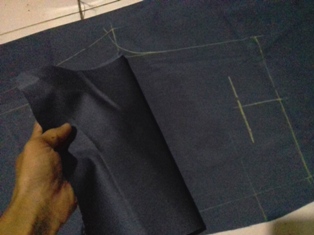 cara membuat pola celana  langsung di kain  celanaTutorial 