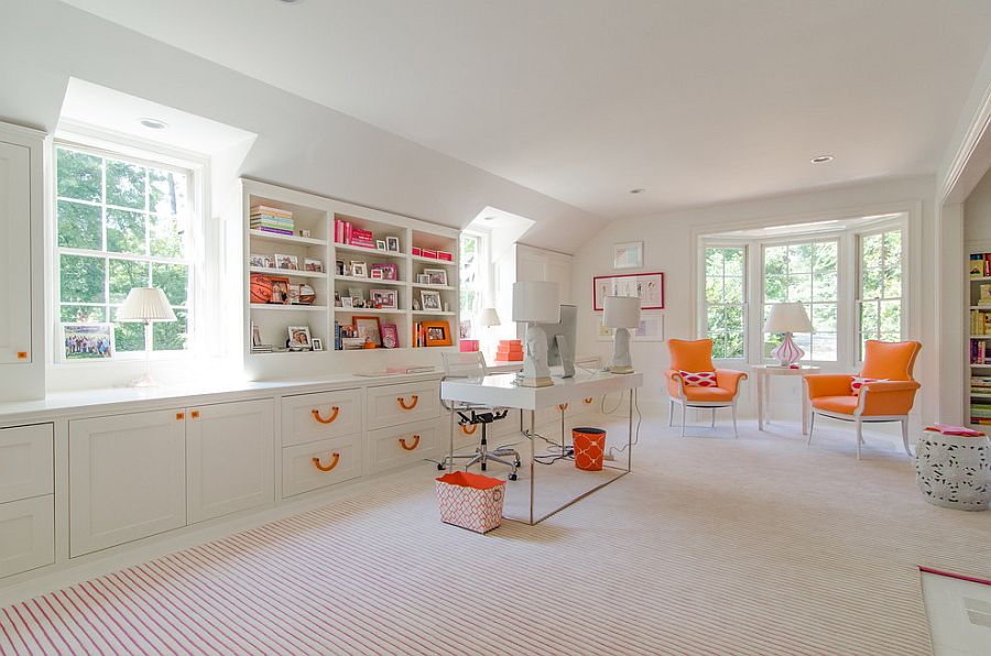 25 Desain Interior  Cat  Rumah  Warna  Orange 
