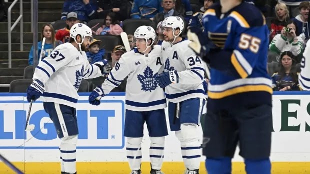 Auston Matthews Shines as Toronto Maple Leafs Triumph Over St. Louis Blues - Game Recap and Trade Rumors