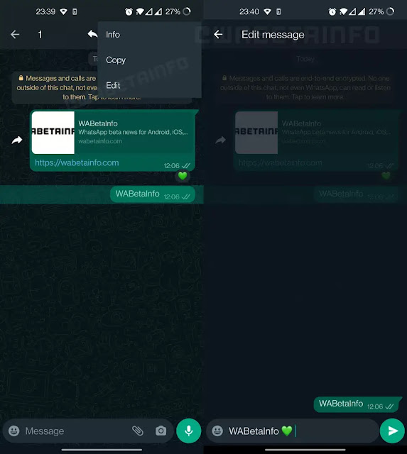 The 'Edit Message Button' that WhatsApp users frequently request is finally being tested