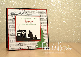 scissorspapercard, Stamping' Up!, Heart Of Christmas, Hearts Come Home, Hometown Greetings Edgelits, Card Front Builder Thinlits, Merry Music SDSP