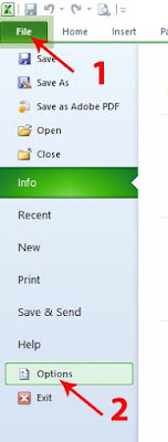 Cara Memunculkan Menu Developer di Excel 2010