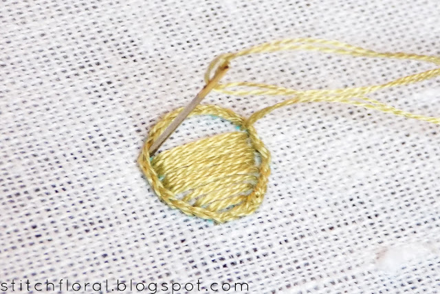 Padded satin stitch tutorial