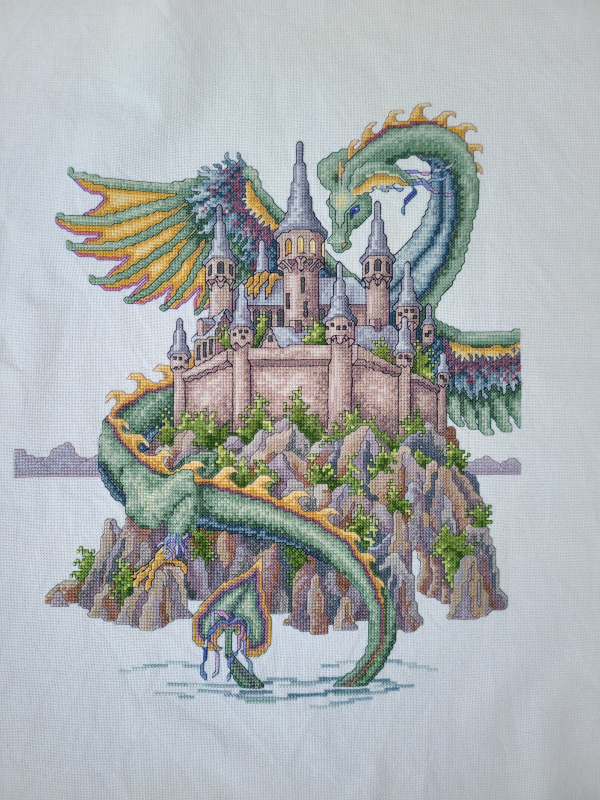 'The Caste" dragon cross stitch | DevotedQuilter.com