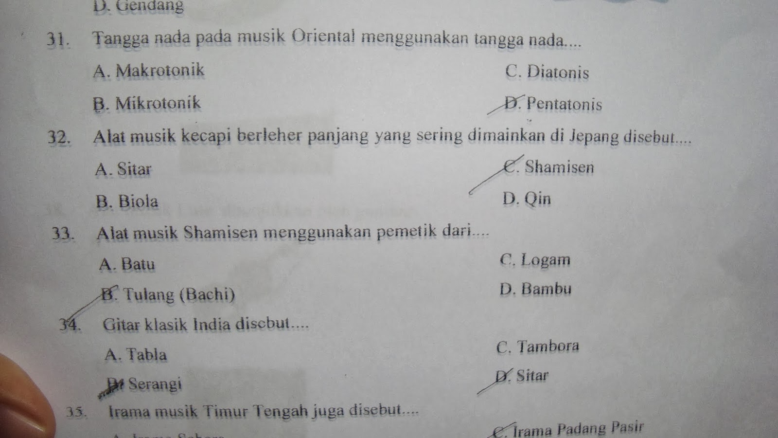 Berbagi Cerita: SBK IX semester ganjil