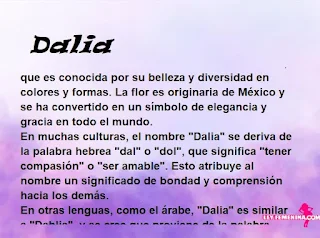 significado del nombre Dalia