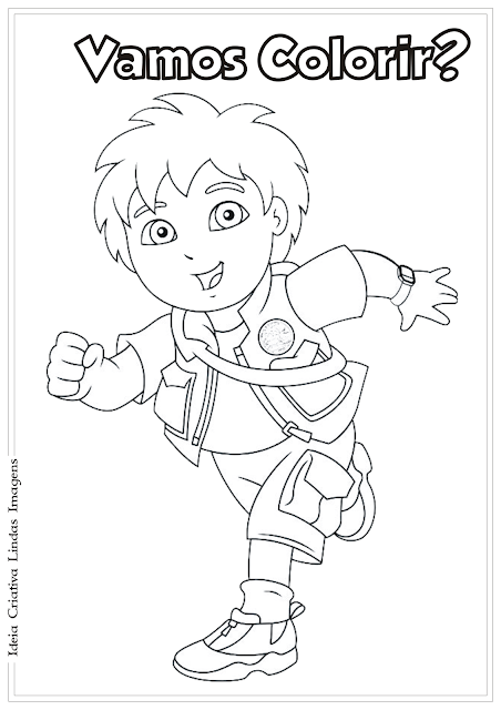 Go Diego Go! desenho para colorir