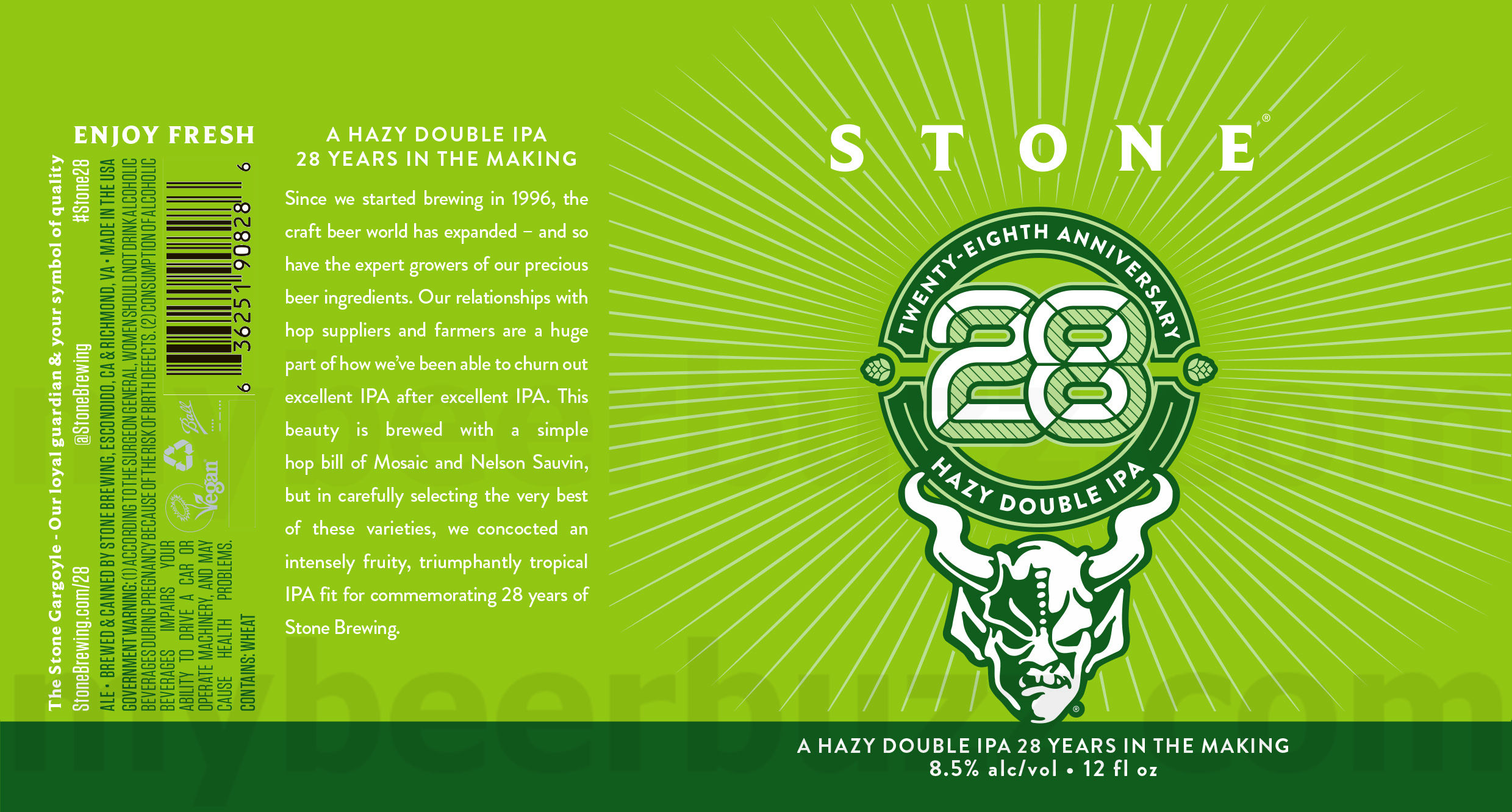 Stone Reveals 28th Anniversary Cans