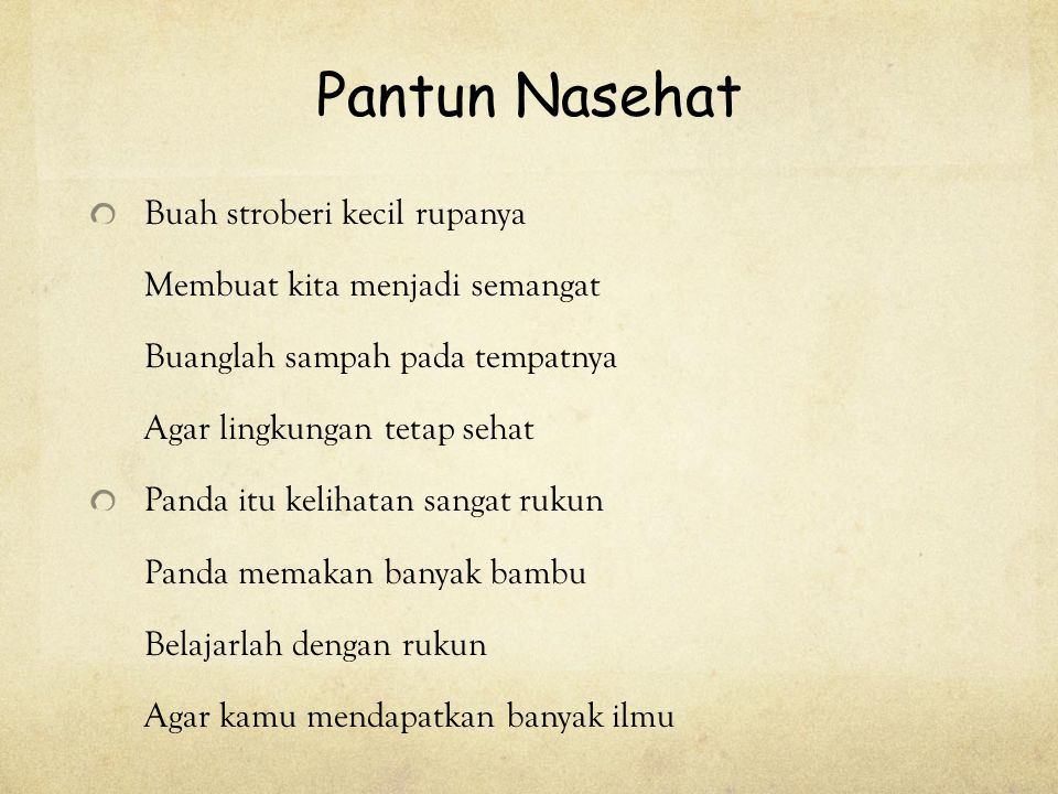 Contoh Pantun Related Keywords & Suggestions - Contoh 