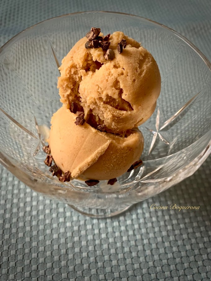 Helado de turrón (sin lácteos animales y sin gluten)