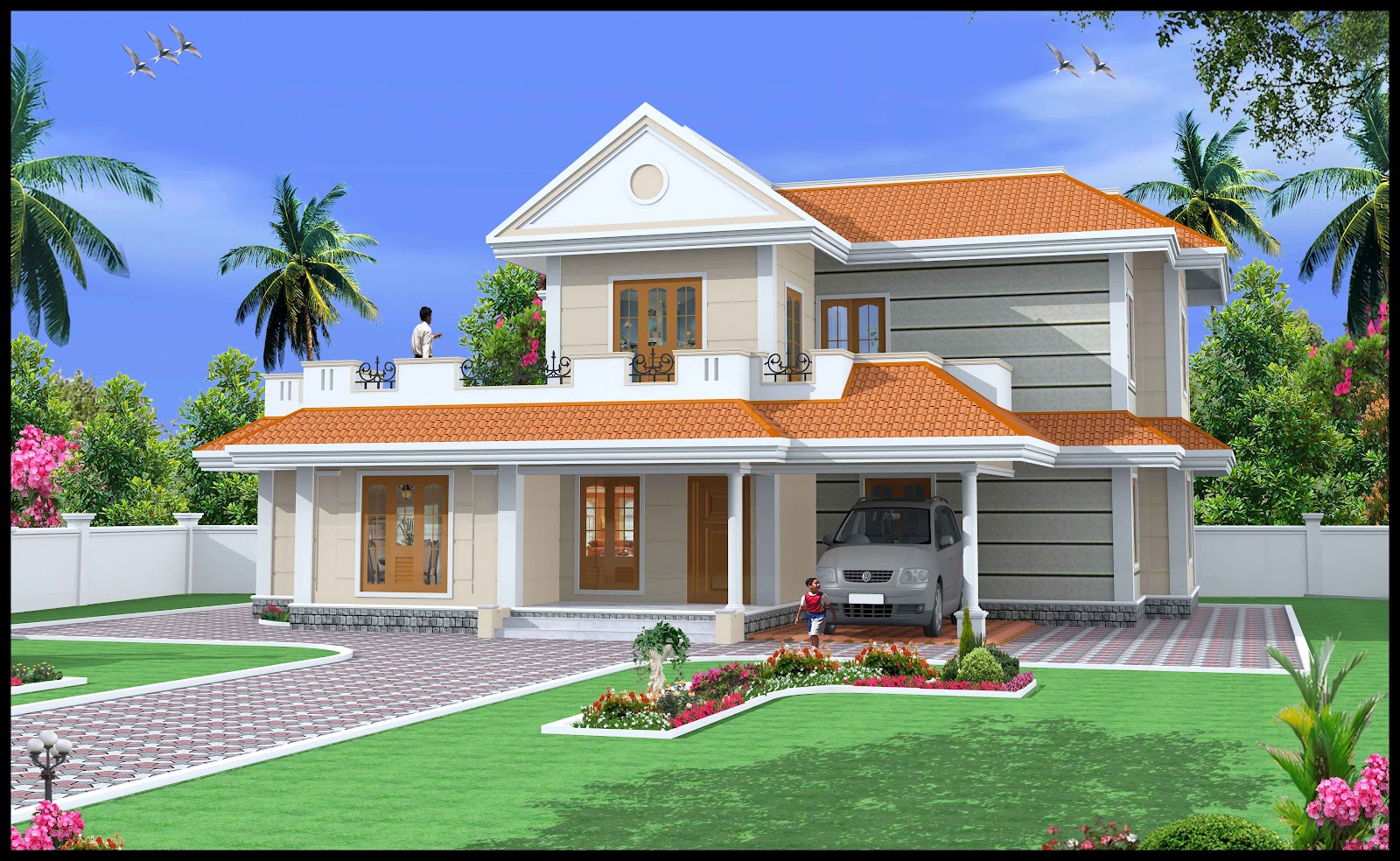 Green Homes Construction Indian Style Duplex House 2600 