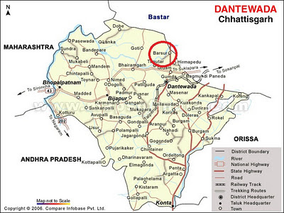 Dantewada Map