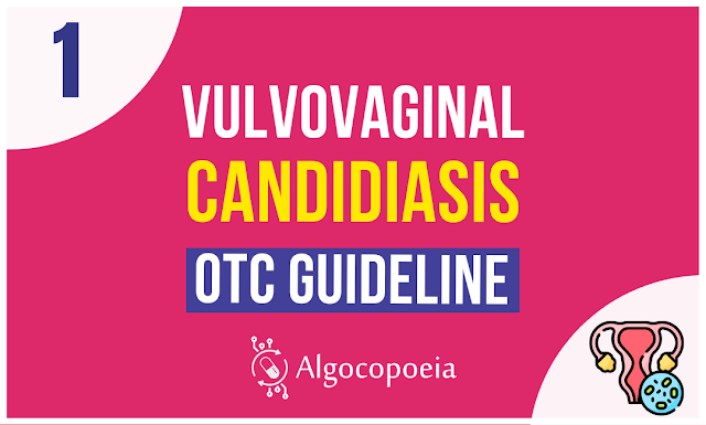 Digitally designed extended medical algorithm, of Vulvovaginal candidiasis (VVC) OTC guideline, for pharmacists.