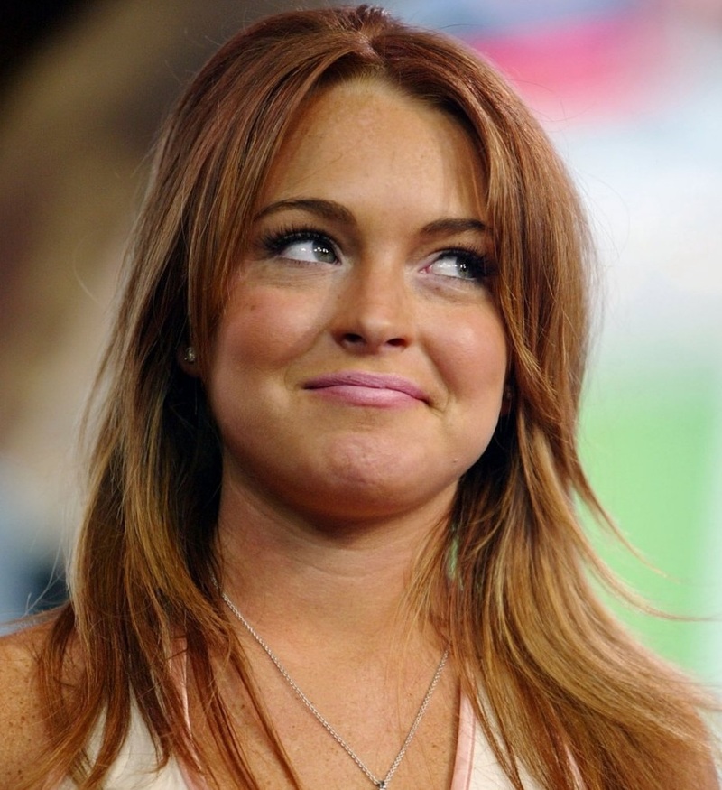 lindsay lohan face