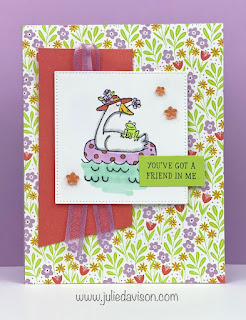 Stampin' Up! Silly Goose Friend Card + Video ~ www.juliedavison.com #stampinup | FREE Download: Jan-Apr 2023 Stampin' Up! Mini Catalog Project Supply List