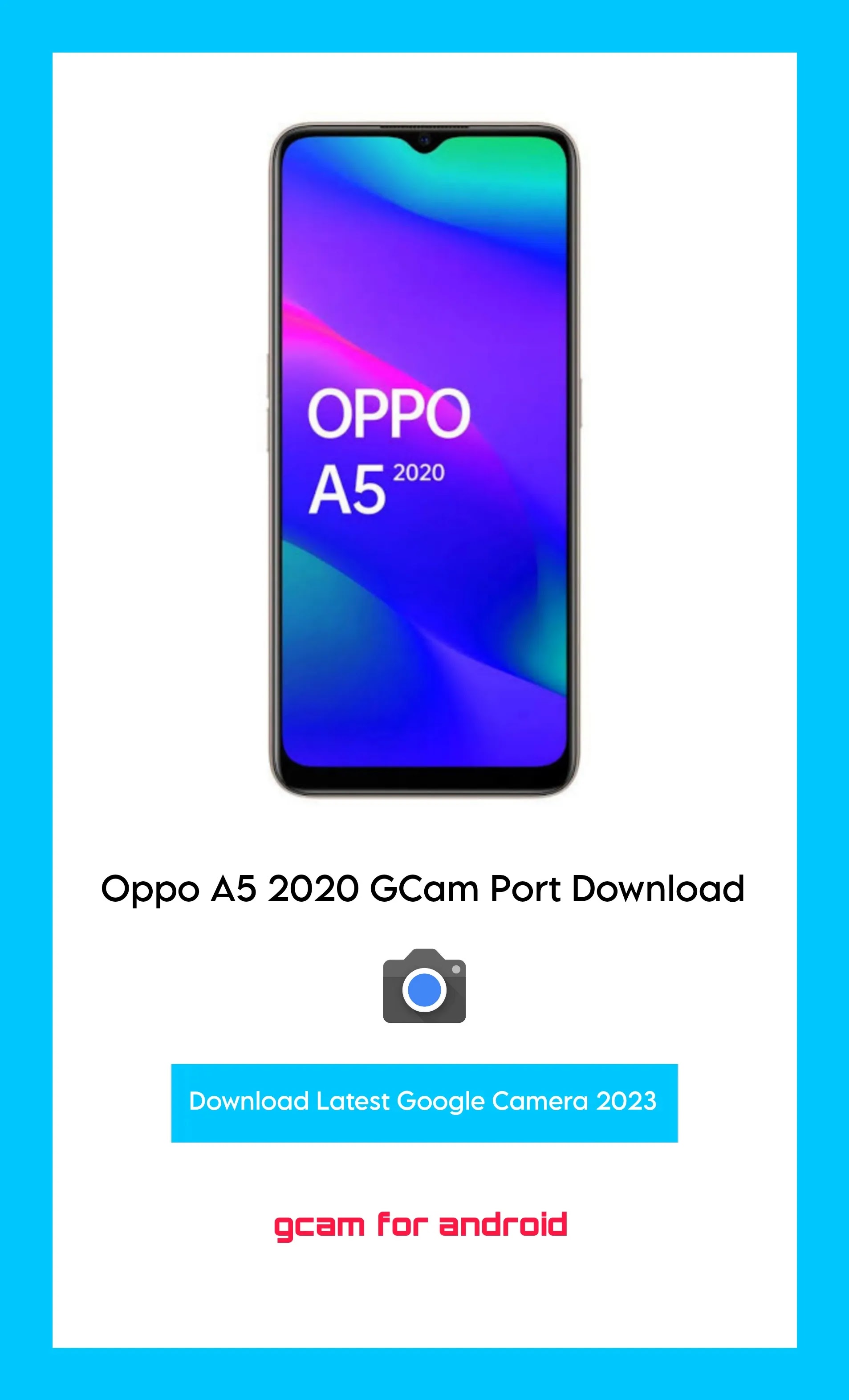 Oppo A5 2020 Gcam port