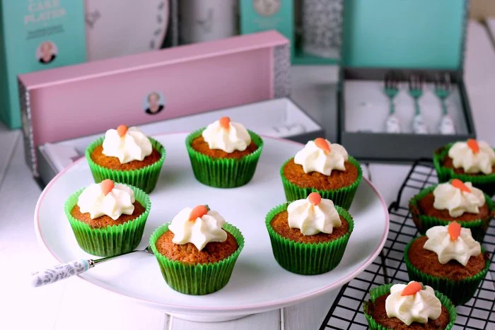 Carrot & Zingy Lime Cupcakes 