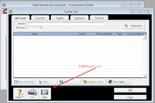 Set Up Data pelanggan, supplier, dan pegawai dalam card list di MYOB