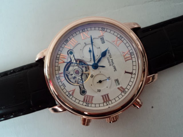 PATEK PHILIPPE Pendulum Auto Open Back Leather Watch Price 3700