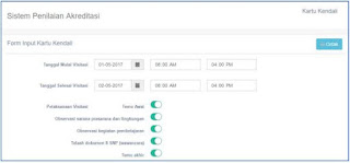 sistem penilaian akreditasi