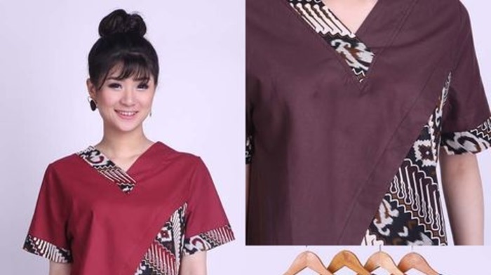  Model  Baju  Batik Untuk Wanita  Gemuk  Agar  Terlihat  Langsing  