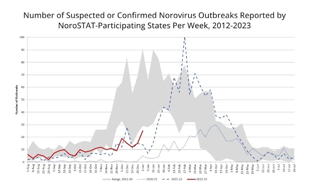 Norovirus appears to maintain spreading as charge of wonderful assessments exceeds final yr's peak