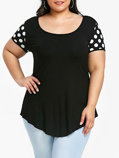 Cómo combinar blusas con lunares siendo curvy