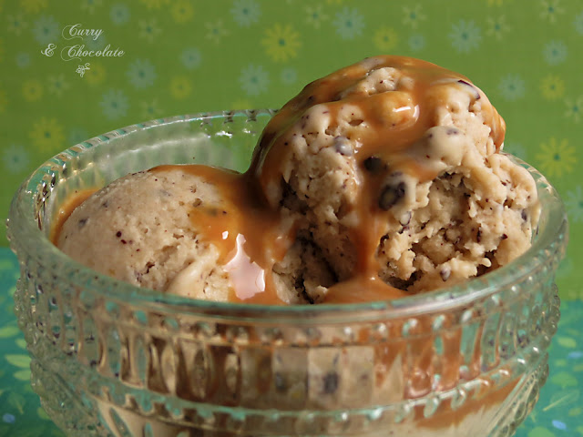 Helado de plátano con trocitos de chocolate - Banana ice cream