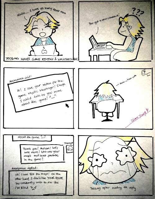 mystic messenger yoosung comic