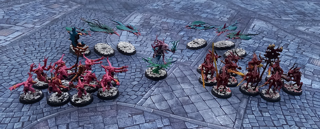 Warhammer 40k battle report: Death Guard vs Chaos Daemons, 500pts