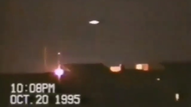 This is the Miami FL sky UFO at night.