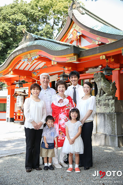 豊中稲荷神社お宮参り出張撮影