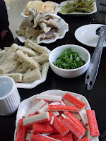 Selection of foods to add to Hotpot