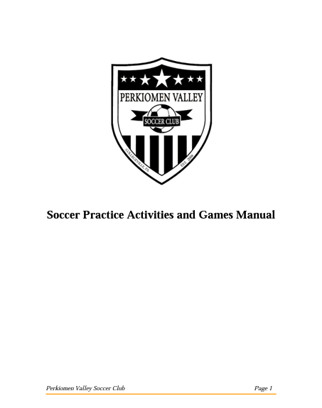 Soccer Practice Activities and Games Manual PDF