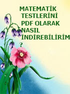 MATEMATİK TESTLERİNİ PDF OLARAK NASIL İNDİREBİLİRİM?