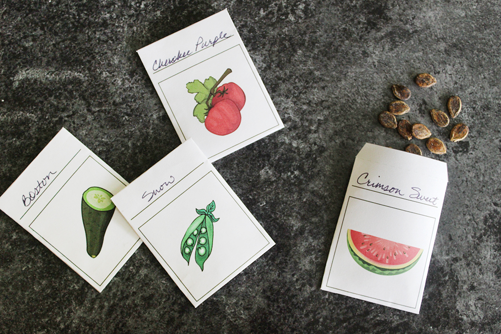 southern mom loves garden heirloom seed packet free printable