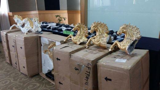 Nigerian man nabbed in Malaysia with drugs hidden in ceramic horse sculptures 