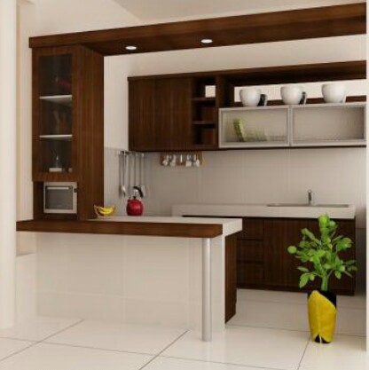 Desain kitchen set minimalis modern