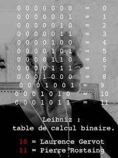 Photo de 1011 avec calcul binaire de Leibniz