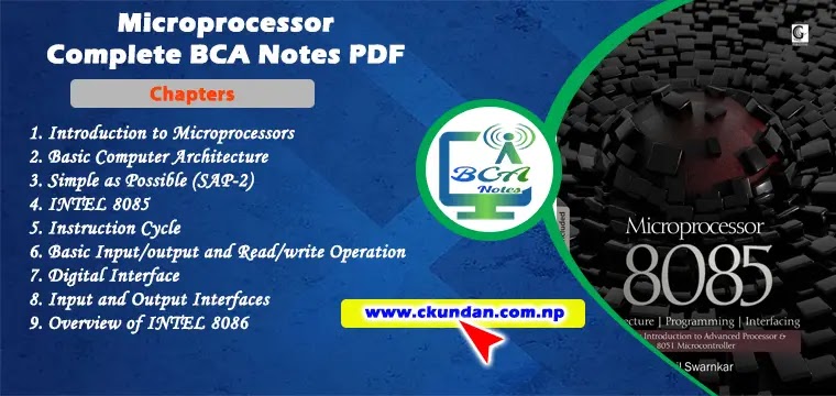 Microprocessors Complete BCA Notes PDF