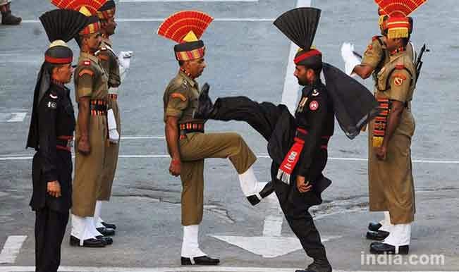 10 Amazing Border between Countries | The Wagah border between Pakistan and India