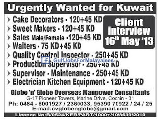 Urgently Wanted For Kuwait