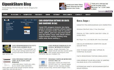 NEW JOHNY WUSS TEMPLATE BLOG DOWNLOAD GRATIS