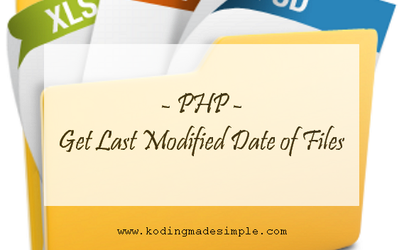 Get Last Modified Date of Files in PHP get file last modified date php