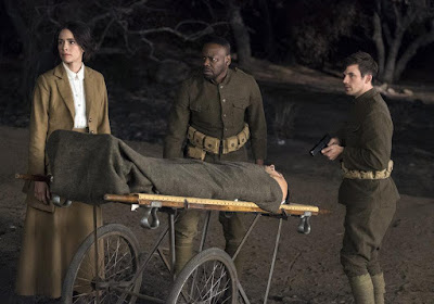 Timeless Season 2 Abigail Spencer, Malcolm Barrett and Matt Lenter Image 4