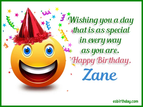 Zane Happy birthday
