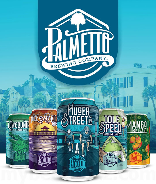 Mybeerbuzz .com Highlights Palmetto Brewing Lowcountry, Raspberry Rewind, Idle Speed,  Huger St, Mango IPA And Nice & Brite