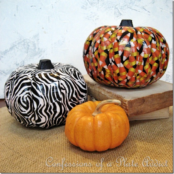 Duct Tape Pumpkins