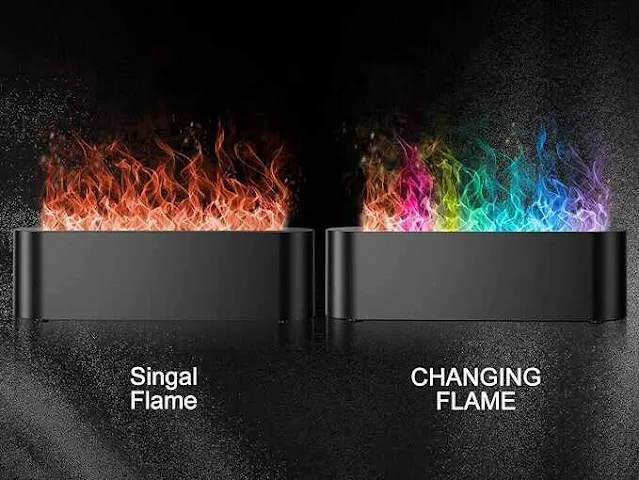 new Colorful Flame Fire Diffuser Humidifier