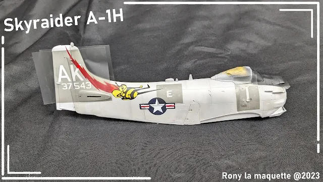 Maquette du A-1H Skyraider de Tamiya au 1/48.